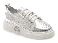 Pantofi sport ERISMA argintii, 2084611, din piele naturala - 1