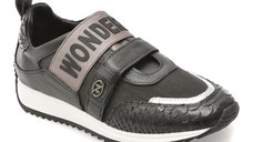 Pantofi sport ERISMA maro, 135697F, din material textil si piele naturala