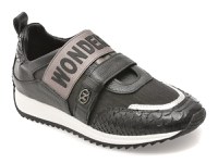 Pantofi sport ERISMA maro, 135697F, din material textil si piele naturala - 1