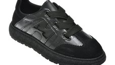 Pantofi sport FLAVIA PASSINI 7835M negri din piele naturala pentru femei active