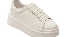 Pantofi sport FLAVIA PASSINI albi, 3F612, din piele naturala
