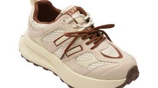 Pantofi sport FLAVIA PASSINI albi, 727, din material textil si piele naturala