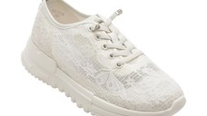 Pantofi sport FLAVIA PASSINI albi, WM02, din material textil