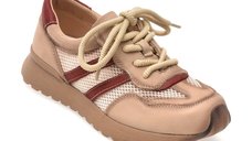 Pantofi sport FLAVIA PASSINI bej, WM05, din material textil si piele naturala