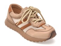 Pantofi sport FLAVIA PASSINI bej, WM05, din material textil si piele naturala - 1