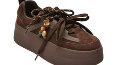 Pantofi sport FLAVIA PASSINI maro din piele intoarsa, model 2530