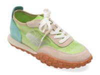 Pantofi sport FLAVIA PASSINI verzi, 56132, din material textil si piele naturala - 1