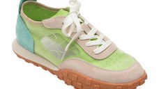 Pantofi sport FLAVIA PASSINI verzi, 56132, din material textil si piele naturala