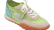 Pantofi sport FLAVIA PASSINI verzi, 56132, din material textil si piele naturala