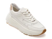 Pantofi sport GEOX albi, D45UFB, din piele naturala - 1