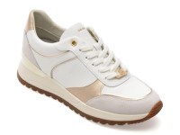Pantofi sport GEOX albi, D5500A, din piele naturala - 1