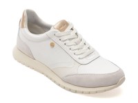 Pantofi sport GEOX albi, D55YPC, din piele naturala - 1