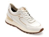 Pantofi sport GEOX albi, D563LB, din piele naturala - 1