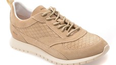Pantofi sport GEOX bej, D65YPA, din piele intoarsa