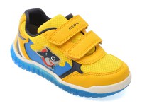 Pantofi sport GEOX galbeni, B555ZA, din material textil - 1