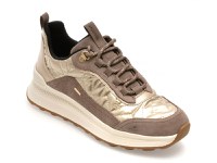 Pantofi sport GEOX gri, D46WPD, din material textil si piele naturala - 1