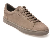 Pantofi sport GEOX gri, U55LDA, din piele intoarsa - 1