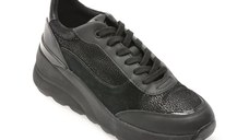 Pantofi sport GEOX negri, D45WAA, din piele naturala