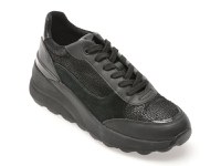 Pantofi sport GEOX negri, D45WAA, din piele naturala - 1