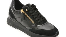 Pantofi sport GEOX negri, D4600A, din piele naturala