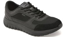 Pantofi sport GEOX negri, U65N4B, din material textil