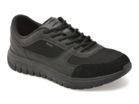 Pantofi sport GEOX negri, U65N4B, din material textil - 1