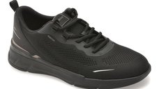Pantofi sport GEOX negri, U65N8B, din material textil