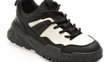 Pantofi sport GRYXX alb-negru, LN7, din piele naturala