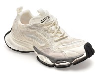 Pantofi sport GRYXX albi, 61030, din material textil - 1