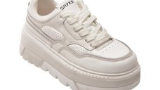 Pantofi sport GRYXX albi, F69, din piele naturala