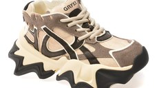 Pantofi sport GRYXX bej, 1008617, din material textil si piele naturala