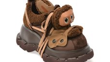 Pantofi sport GRYXX maro, 6116, din material textil si piele naturala