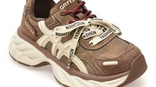 Pantofi sport GRYXX maro, model 65336 din piele ecologica pentru femei
