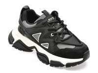 Pantofi sport GRYXX negri, 1006, din material textil si piele naturala - 1