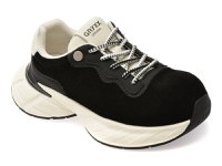 Pantofi sport GRYXX negri, 10921, din piele intoarsa - 1