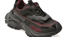 Pantofi sport GRYXX negri, 3832, din material textil si piele naturala