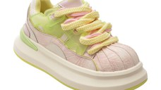 Pantofi sport GRYXX roz, 3708, din material textil si piele naturala