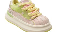 Pantofi sport GRYXX roz, 3708, din material textil si piele naturala