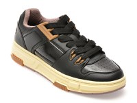 Pantofi sport HUGO negri, 8548, din piele ecologica - 1