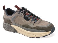 Pantofi sport JEEP gri, M52070A, din piele naturala - 1