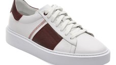 Pantofi sport MARCO BUFFON BF351, albi, din piele naturala