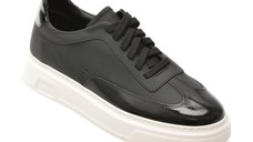 Pantofi sport MARCO BUFFON negri, BF1015, din piele naturala