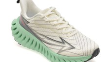 Pantofi sport NHOT albi, A386, din material textil