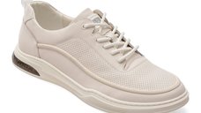 Pantofi sport OTTER albi, 63091, din piele naturala