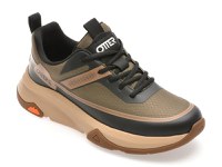 Pantofi sport OTTER kaki, 93516, din material textil - 1