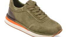 Pantofi sport OTTER kaki, J260001, din piele intoarsa