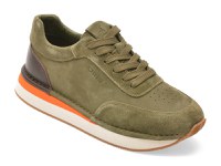 Pantofi sport OTTER kaki, J260001, din piele intoarsa - 1