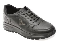 Pantofi sport OTTER negri, 12082, din piele naturala - 1