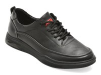 Pantofi sport OTTER negri, 63091, din piele naturala - 1