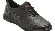 Pantofi sport OTTER negri, 63091, din piele naturala